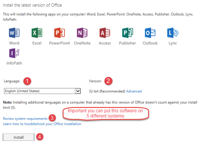 Step 2: Installation options image.